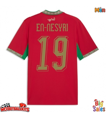 Morocco Youssef En-Nesyri #19 Replica Home Stadium Shirt World Cup 2026 Short Sleeve